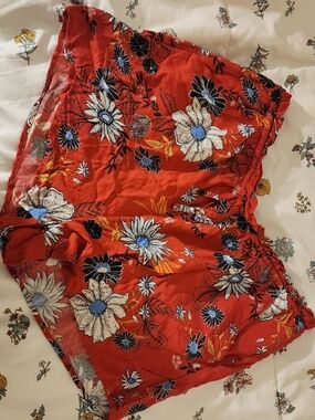 SO Red Floral Women’s Shorts